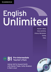 Книга для вчителя English Unlimited Pre-intermediate Teacher's Pack ( with DVD-ROM) Книга для вчителя English Unlimited Pre-intermediate Teacher's Pack ( with DVD-ROM)